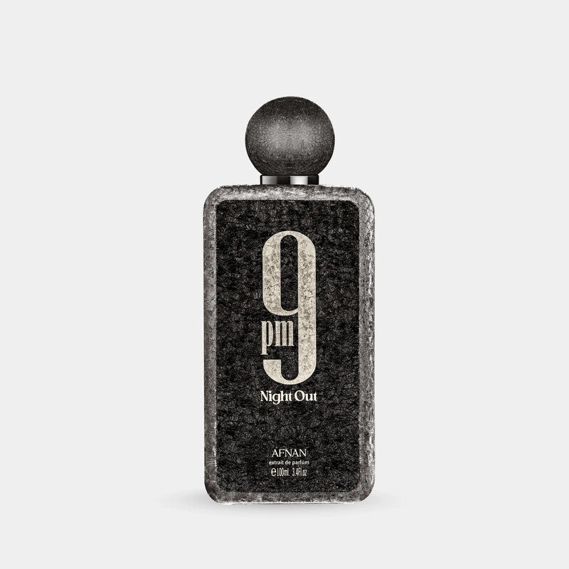 Afnan Unisex 9 PM Night Out Extrait de Parfum Spray 3.4 oz Fragrances Item No. 6290171077459