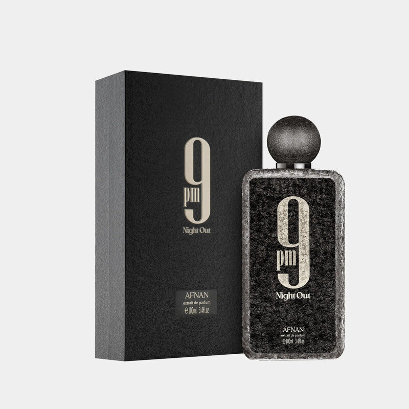 Afnan Unisex 9 PM Night Out Extrait de Parfum Spray 3.4 oz Fragrances Item No. 6290171077459