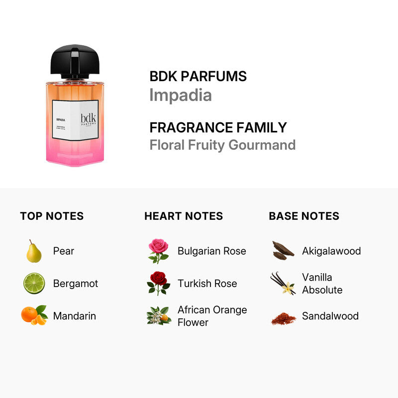 Bdk Parfums Unisex Impadia EDP Spray 3.4 oz Fragrances Item No. 3760035451662