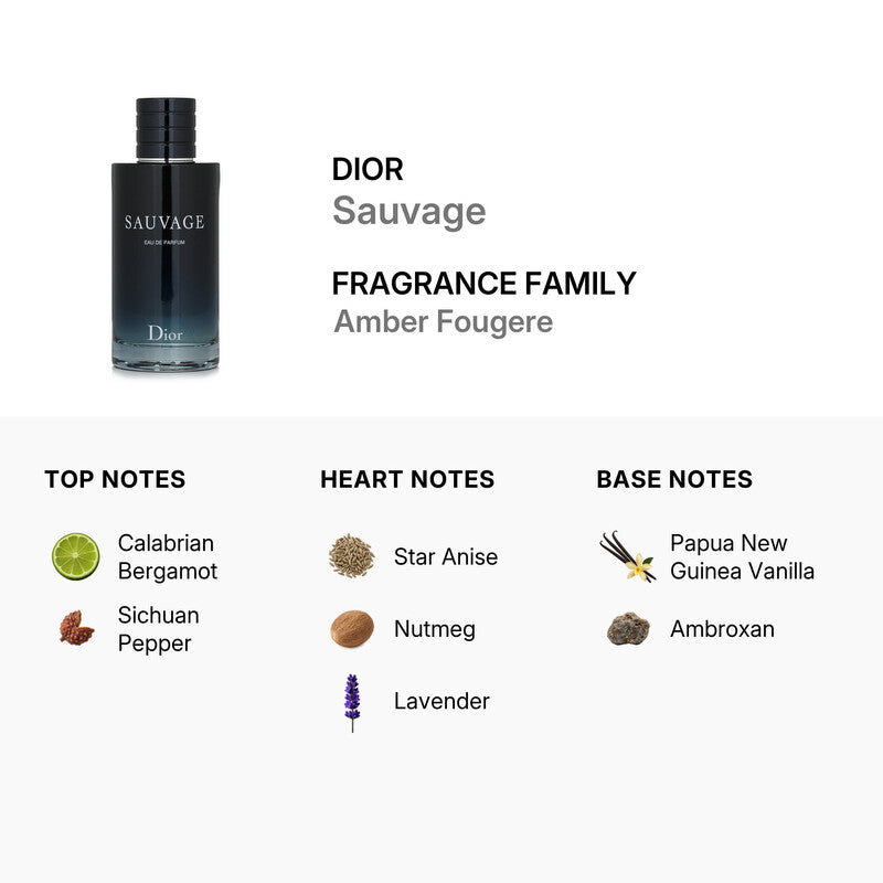 Dior Men's Sauvage EDP Spray 6.8 oz Fragrances Item No. 3348901428545