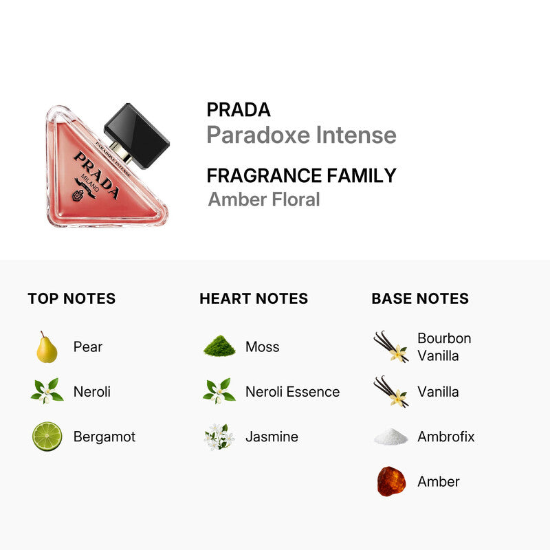 Prada Ladies Paradoxe Intense EDP Spray 3.0 oz Fragrances Item No. 3614273961707