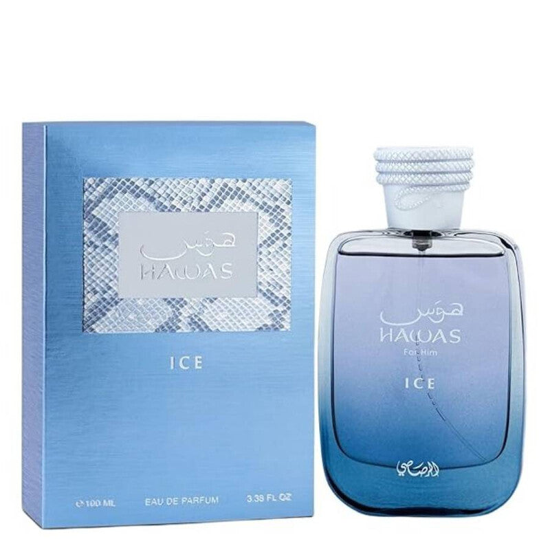 Rasasi  Men's Hawas Ice Eau De Perfume Spray 3.38 oz Fragrances Item No. 614514331040